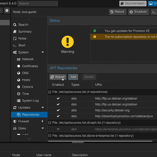 Proxmox Free Repos